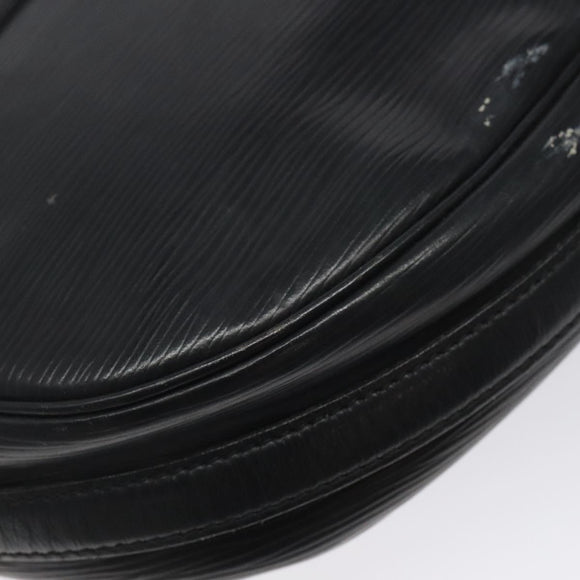 LOUIS VUITTON Epi Jeune Fille MM Shoulder Bag Black M52152 LV Auth 123658