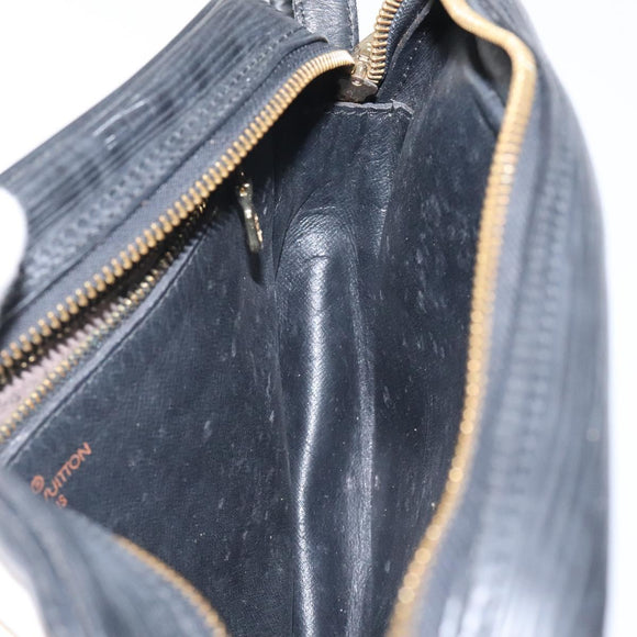 LOUIS VUITTON Epi Jeune Fille MM Shoulder Bag Black M52152 LV Auth 123658