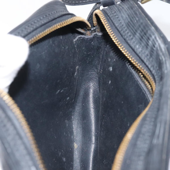 LOUIS VUITTON Epi Jeune Fille MM Shoulder Bag Black M52152 LV Auth 123658