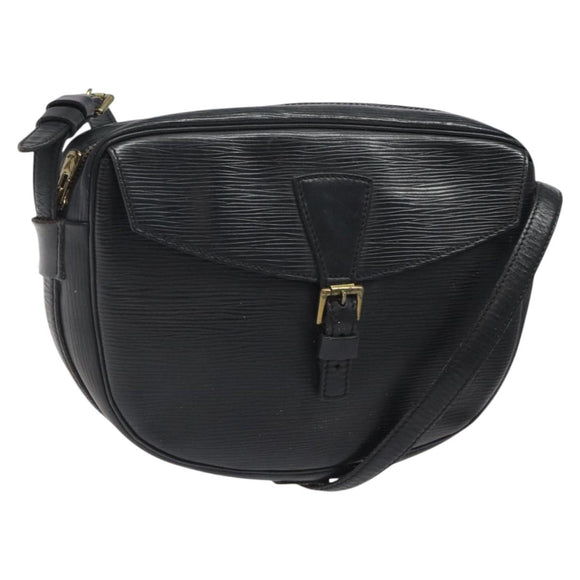 LOUIS VUITTON Epi Jeune Fille MM Shoulder Bag Black M52152 LV Auth 123658