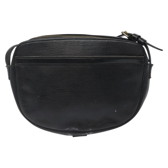 LOUIS VUITTON Epi Jeune Fille MM Shoulder Bag Black M52152 LV Auth 123658