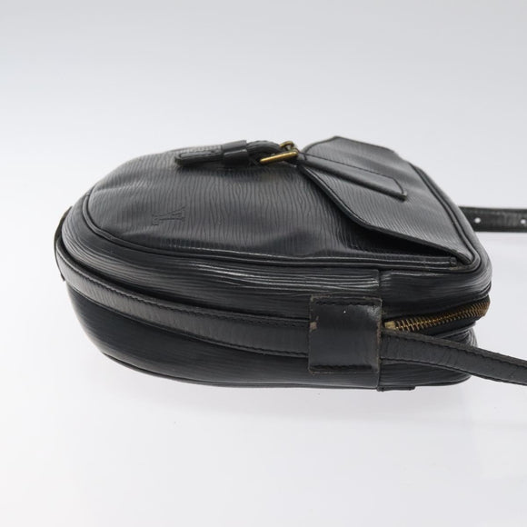 LOUIS VUITTON Epi Jeune Fille MM Shoulder Bag Black M52152 LV Auth 123658