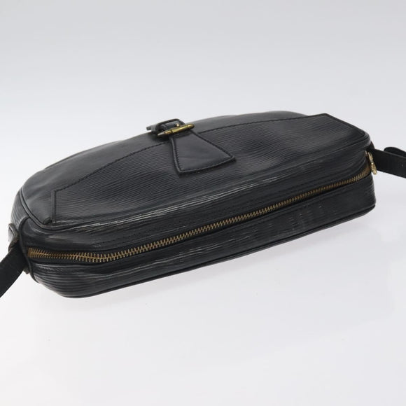 LOUIS VUITTON Epi Jeune Fille MM Shoulder Bag Black M52152 LV Auth 123658