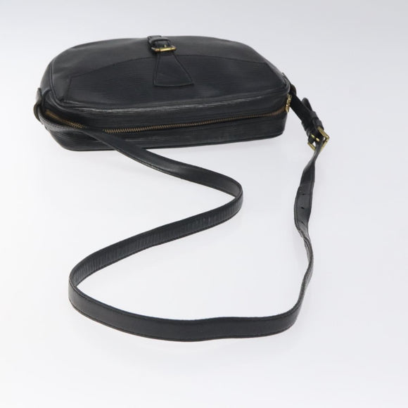 LOUIS VUITTON Epi Jeune Fille MM Shoulder Bag Black M52152 LV Auth 123658
