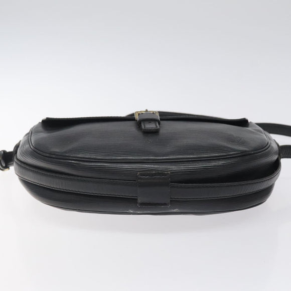 LOUIS VUITTON Epi Jeune Fille MM Shoulder Bag Black M52152 LV Auth 123658