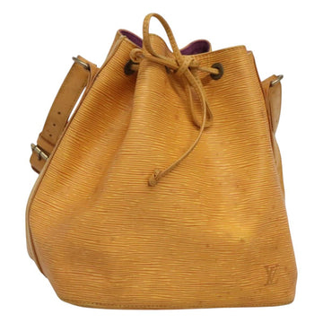 LOUIS VUITTON Epi Petit Noe Shoulder Bag Yellow M44109 LV Auth 123666