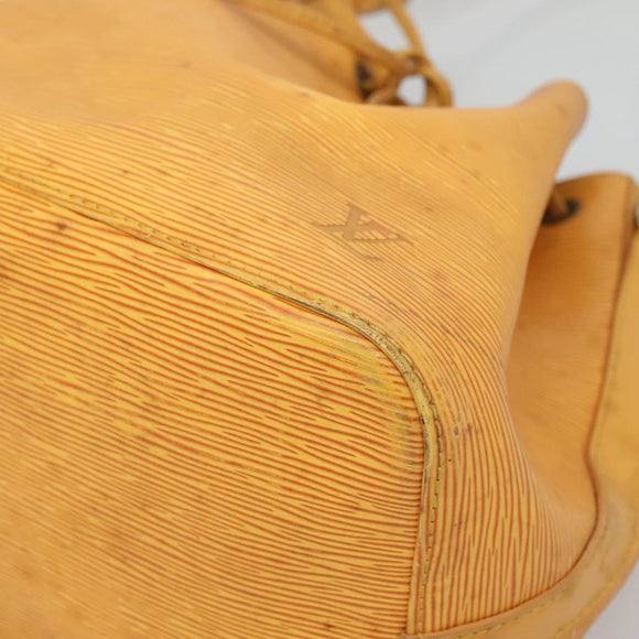 LOUIS VUITTON Epi Petit Noe Shoulder Bag Yellow M44109 LV Auth 123666