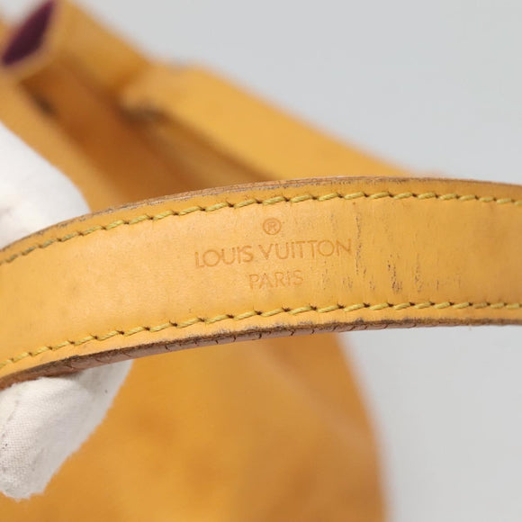 LOUIS VUITTON Epi Petit Noe Shoulder Bag Yellow M44109 LV Auth 123666