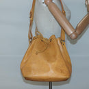 LOUIS VUITTON Epi Petit Noe Shoulder Bag Yellow M44109 LV Auth 123666-21