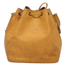 LOUIS VUITTON Epi Petit Noe Shoulder Bag Yellow M44109 LV Auth 123666-2