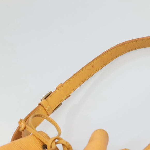 LOUIS VUITTON Epi Petit Noe Shoulder Bag Yellow M44109 LV Auth 123666