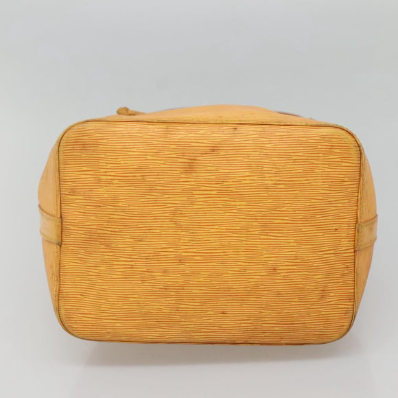 LOUIS VUITTON Epi Petit Noe Shoulder Bag Yellow M44109 LV Auth 123666