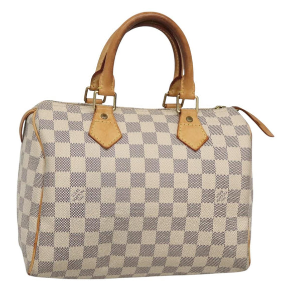 LOUIS VUITTON Damier Azur Speedy 25 Hand Bag N41534 LV Auth 123667