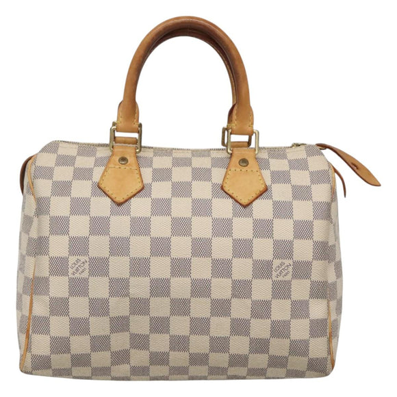 LOUIS VUITTON Damier Azur Speedy 25 Hand Bag N41534 LV Auth 123667