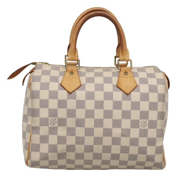 LOUIS VUITTON Damier Azur Speedy 25 Hand Bag N41534 LV Auth 123667