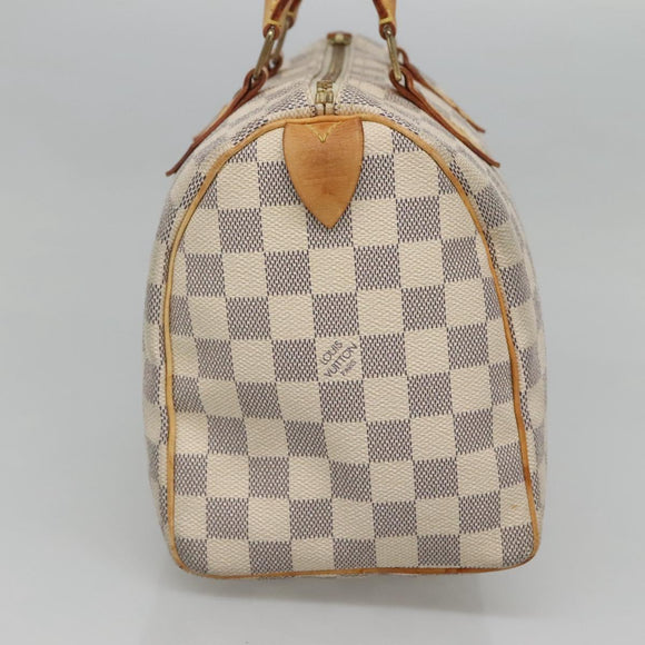 LOUIS VUITTON Damier Azur Speedy 25 Hand Bag N41534 LV Auth 123667