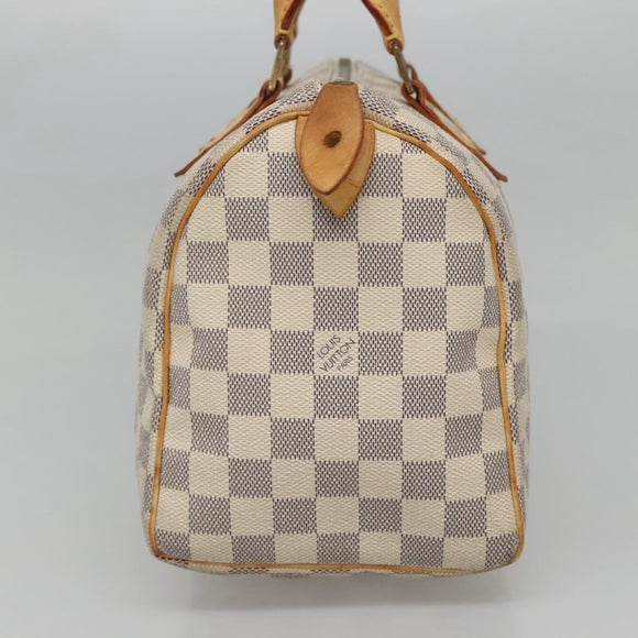 LOUIS VUITTON Damier Azur Speedy 25 Hand Bag N41534 LV Auth 123667