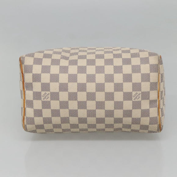 LOUIS VUITTON Damier Azur Speedy 25 Hand Bag N41534 LV Auth 123667