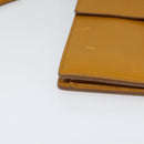 Salvatore Ferragamo Gancini Shoulder Bag Leather 2way Brown Gold Auth 123668-14