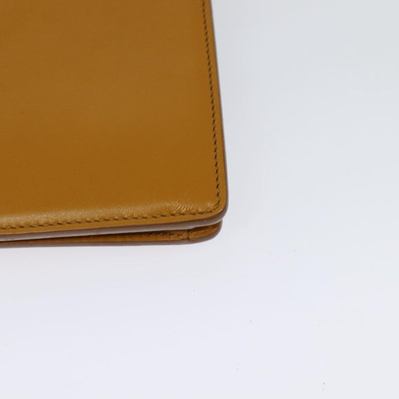 Salvatore Ferragamo Gancini Shoulder Bag Leather 2way Brown Gold Auth 123668