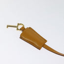 Salvatore Ferragamo Gancini Shoulder Bag Leather 2way Brown Gold Auth 123668-9