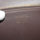 Salvatore Ferragamo Gancini Shoulder Bag Leather 2way Brown Gold Auth 123668-12