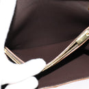 Salvatore Ferragamo Gancini Shoulder Bag Leather 2way Brown Gold Auth 123668-21