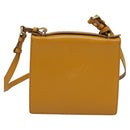 Salvatore Ferragamo Gancini Shoulder Bag Leather 2way Brown Gold Auth 123668-2