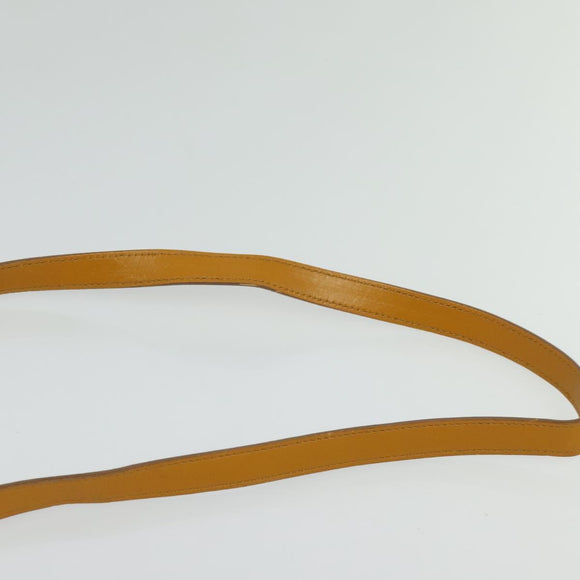 Salvatore Ferragamo Gancini Shoulder Bag Leather 2way Brown Gold Auth 123668