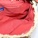 BURBERRY Blue Label Shoulder Bag Straw Beige Auth 123677-17