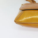 LOUIS VUITTON Monogram Vernis Thompson Street Bag Beige M91301 LV Auth 123678-9