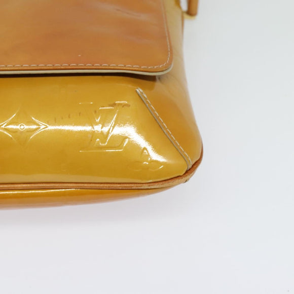 LOUIS VUITTON Monogram Vernis Thompson Street Bag Beige M91301 LV Auth 123678