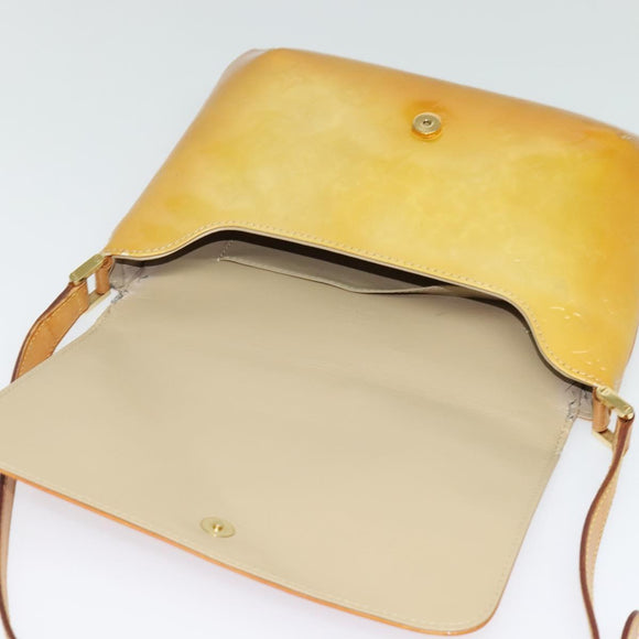 LOUIS VUITTON Monogram Vernis Thompson Street Bag Beige M91301 LV Auth 123678
