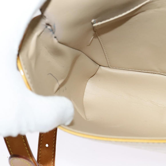 LOUIS VUITTON Monogram Vernis Thompson Street Bag Beige M91301 LV Auth 123678