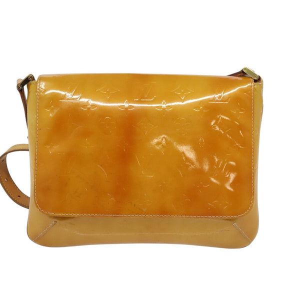 LOUIS VUITTON Monogram Vernis Thompson Street Bag Beige M91301 LV Auth 123678