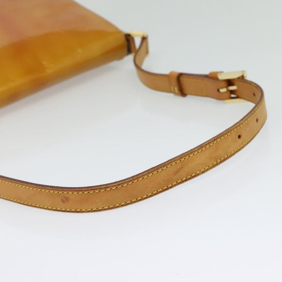 LOUIS VUITTON Monogram Vernis Thompson Street Bag Beige M91301 LV Auth 123678