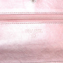 CHANEL Matelasse 2.25 Chain Wallet Shoulder Bag Leather Pink CC Auth 123687-19