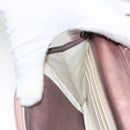 CHANEL Matelasse 2.25 Chain Wallet Shoulder Bag Leather Pink CC Auth 123687-21