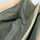 Christian Dior Trotter Canvas Hand Bag Khaki Gold Auth 123689-18