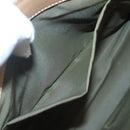 Christian Dior Trotter Canvas Hand Bag Khaki Gold Auth 123689-22