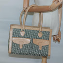 Christian Dior Trotter Canvas Hand Bag Khaki Gold Auth 123689-23