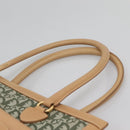 Christian Dior Trotter Canvas Hand Bag Khaki Gold Auth 123689-8