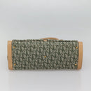 Christian Dior Trotter Canvas Hand Bag Khaki Gold Auth 123689-5