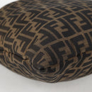 FENDI Zucca Canvas Hand Bag Brown Black Auth 123696V-9