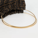 FENDI Zucca Canvas Hand Bag Brown Black Auth 123696V-7
