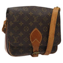 LOUIS VUITTON Monogram Cartouchiere MM Shoulder Bag M51253 LV Auth 123706-1