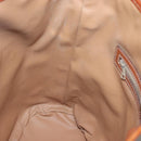 CELINE Macadam Canvas Shoulder Bag Beige Gold Auth 123708-21