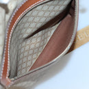 CELINE Macadam Canvas Shoulder Bag Beige Gold Auth 123708-22