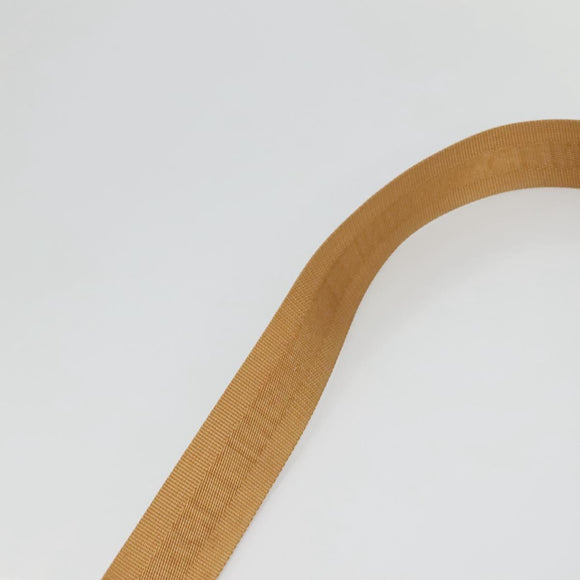 CELINE Macadam Canvas Shoulder Bag Beige Gold Auth 123708