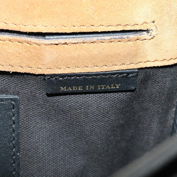 BURBERRY Nova Check Shoulder Bag Canvas Leather Beige Gold Auth 123713